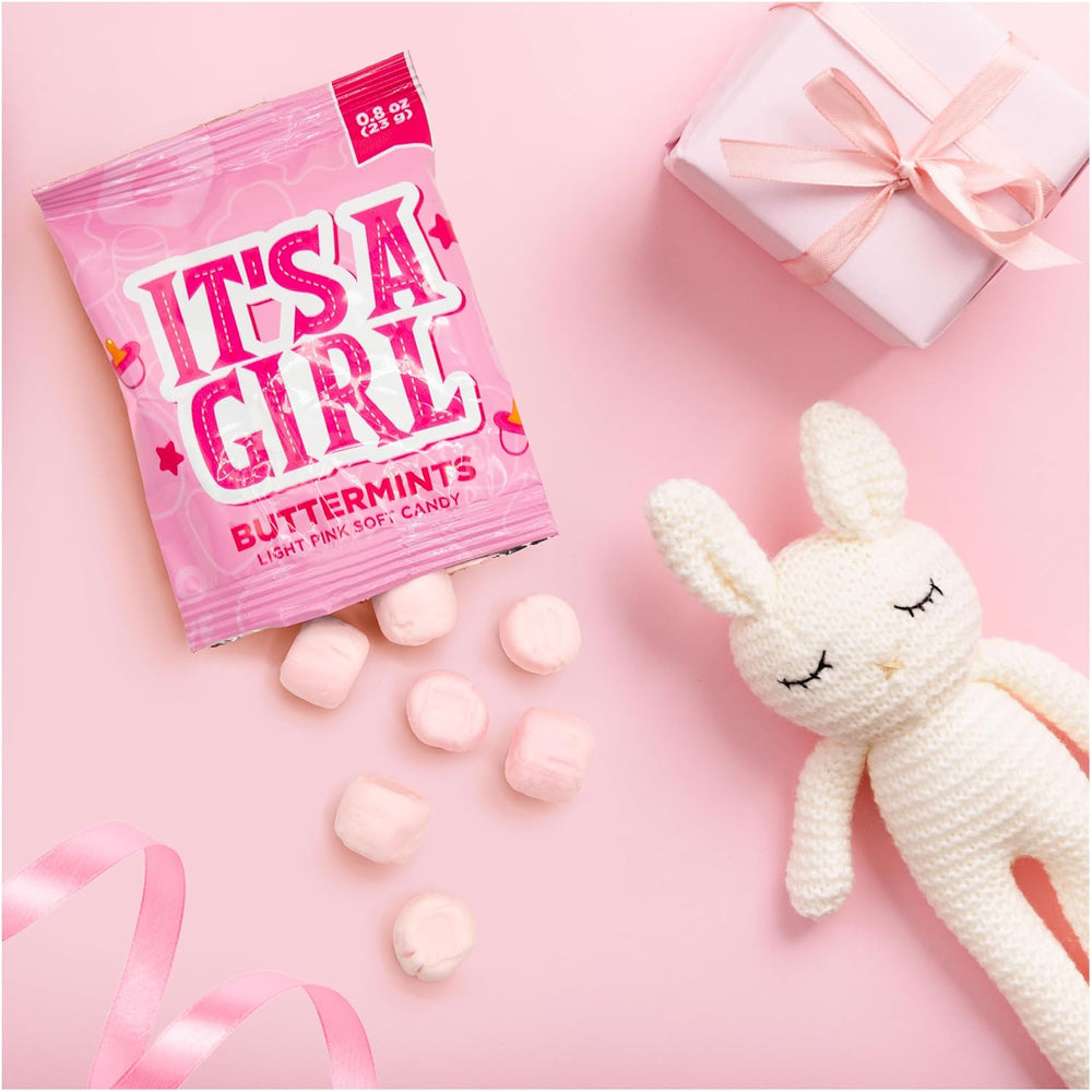 Pink Buttermints Pink Buttermints Candy - It's a Girl Party Favors, 0.8-Ounce Pouch (42 ...
