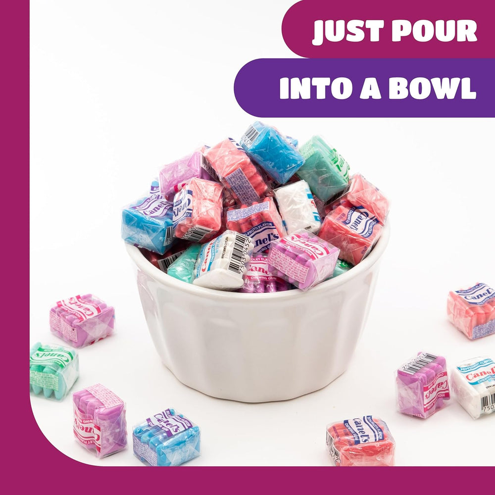 Mexican Original Chewing Gum - 2 Pound Pack (180 Mini Pouches) - Assorted Flavors Gum Bulk - Spearmint, Tutti-Frutti, Cinnamon, Blueberry & Violet - Crazy Outlet Candy Store