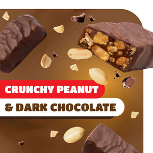 Goldenberg's Peanut Chews Original Dark Chocolate Candy | 2 Pound Pack | Individually Wrapped, Fun Size - Crazy Outlet Candy Store