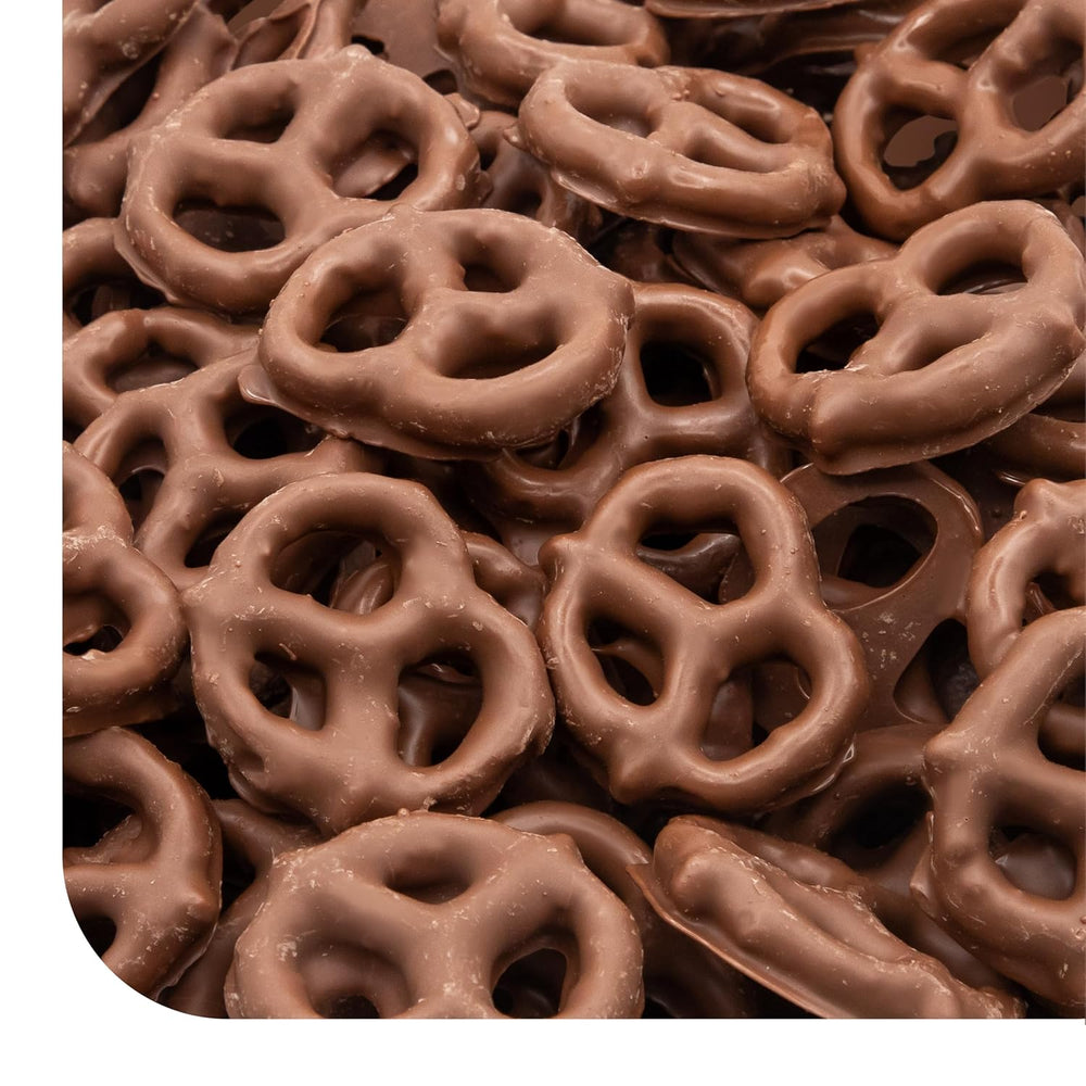 Milk Chocolate Covered Pretzels - 5 Pound Bulk Pack - Crazy Outlet Candy Store