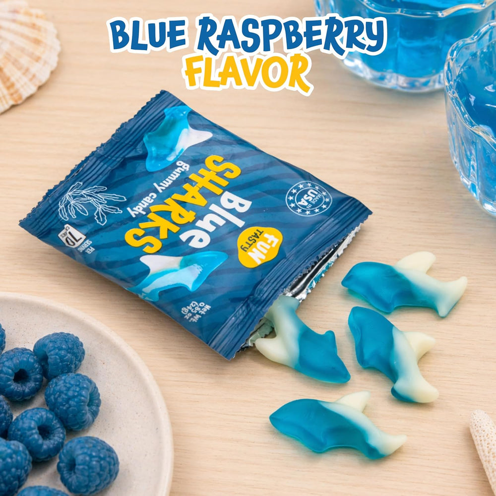 Gummy Sharks - 10 Packs - Blue Shark Gummies Individually Wrapped - Ra ...