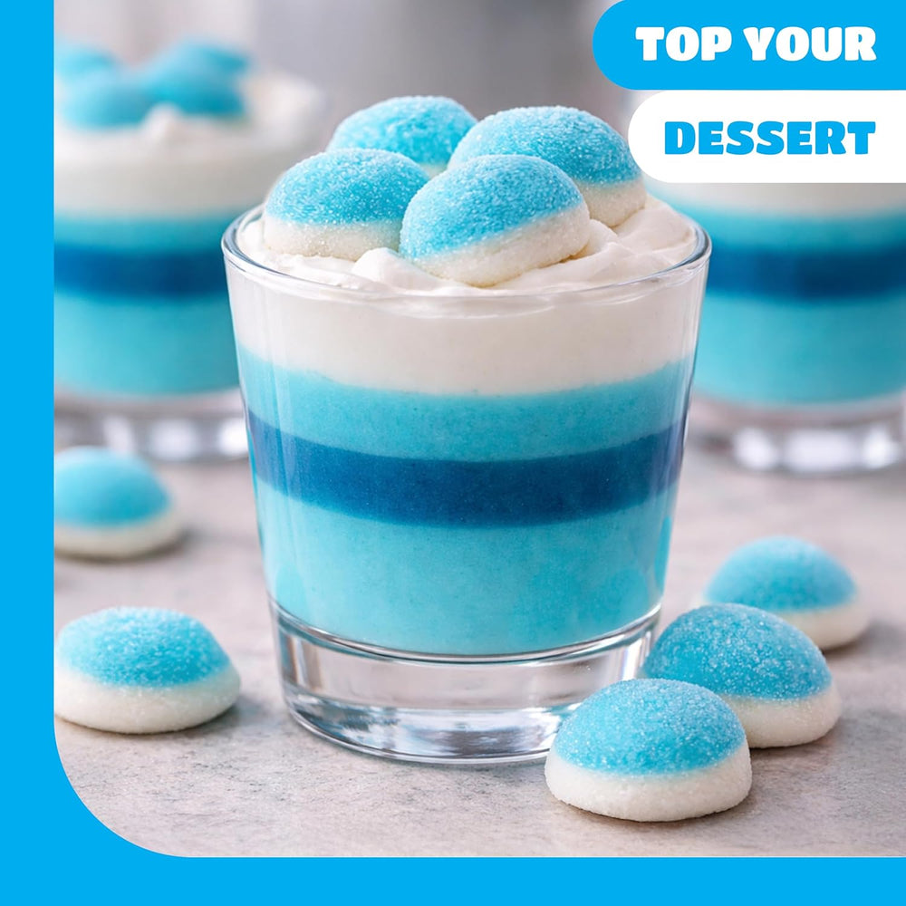 Blue Raspberry Puffs - 1 Pound Pack - Cloud Gummy Candy - Soft Blue Ca ...