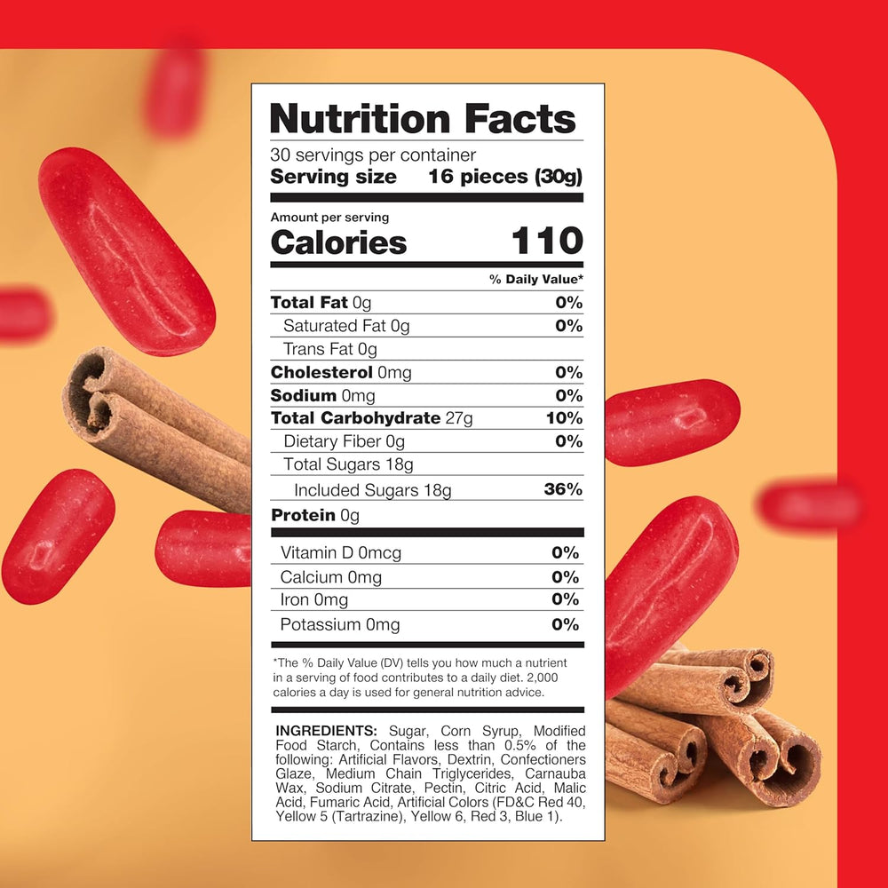 HOT TAMALES Candy Bulk | 2 Pound Bag | Fierce Cinnamon Candy - Crazy Outlet Candy Store