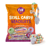Skull Candy Bracelets | 21 Ounce Bag (40 Count) | Halloween Candy Bracelets Individually Wrapped - Crazy Outlet Candy Store