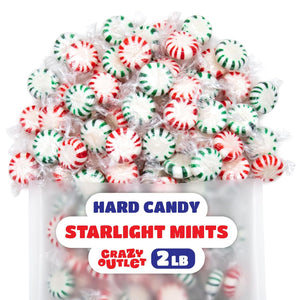 Starlight Mints | 2 Pound Bulk Pack | Old Fashioned Hard Candy Mix - Crazy Outlet Candy Store