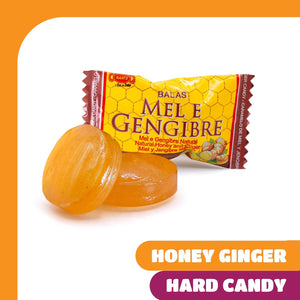 Honey Ginger Hard Candy | 2 Pound Bulk Pack | Individually Wrapped - Crazy Outlet Candy Store