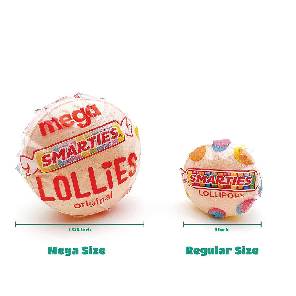 Smarties Mega Lollipops Hard Candy - Crazy Outlet Candy Store