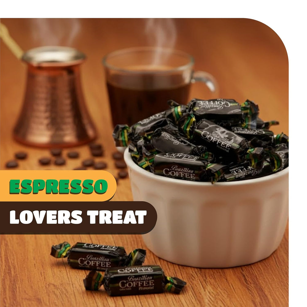 Brazilian Coffee Candy - 1 Pound Pack - Individually Wrapped Taffy Can ...