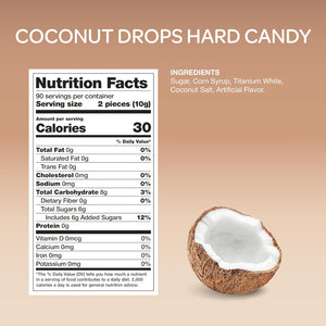 Coconut Drops Filled Hard Candy (2-Pound Pack)