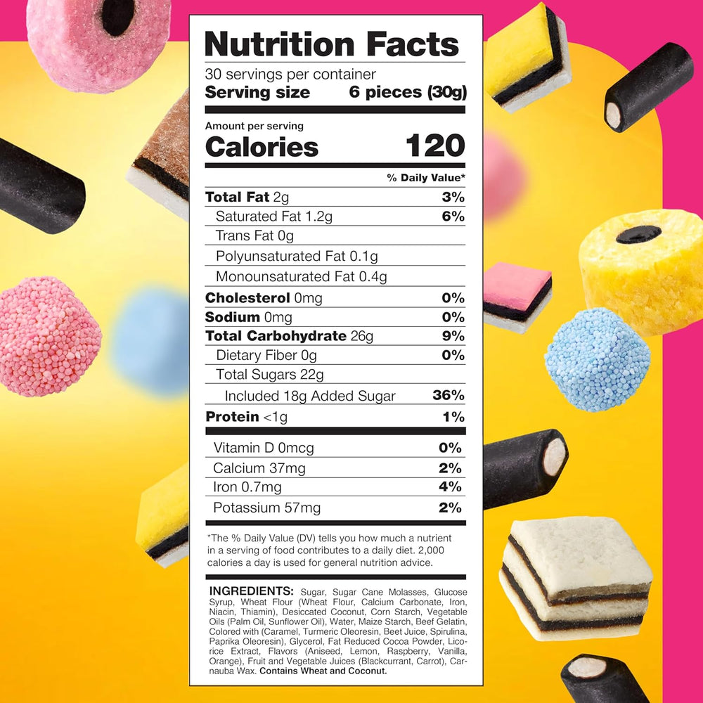 Licorice Allsorts British Candy | 2 Pound Bulk Bag | Old Fashioned Licorice Candy