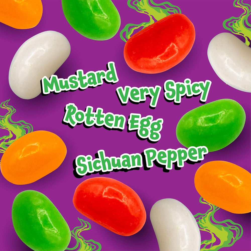 Ewww Beans Gross Jelly Beans - 60 Count Bag (12 Oz) - Weird Candy - Nasty Flavors - Halloween Candy Individually Wrapped - Prank Candies for Challenge Party Games by Funtasty