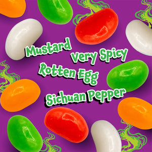 Ewww Beans Gross Jelly Beans - 60 Count Bag (12 Oz) - Weird Candy - Nasty Flavors - Halloween Candy Individually Wrapped - Prank Candies for Challenge Party Games by Funtasty
