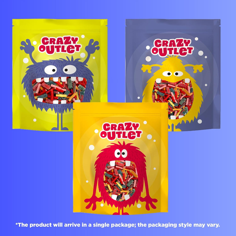 Pencil Bites Gummy Candy | 2 Pound Pack | Assorted Fruit Flavors - Crazy Outlet Candy Store