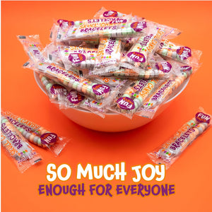 Skull Candy Bracelets | 21 Ounce Bag (40 Count) | Halloween Candy Bracelets Individually Wrapped - Crazy Outlet Candy Store