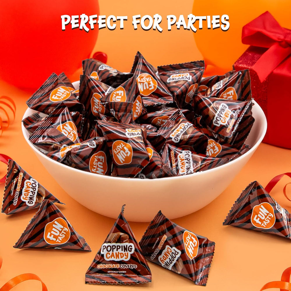 Popping Candy Bulk - 40 Mini Pouches - Chocolate Covered Popping Rocks ...
