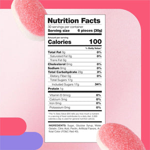 Strawberry Puffy Gummy Candy | 2 Pound Pack | Pink Cloud Candy for Baby Showers and Party Favors - Crazy Outlet Candy Store