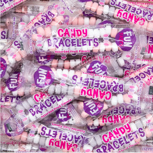 Party Candy Bracelets - 21 Ounce Bag (40 Cnt) - Fruit Flavors - Individually Wrapped - Jewelry Candy for Goodie Bags, Classroom Rewards, and Kids' Celebrations by Funtasty