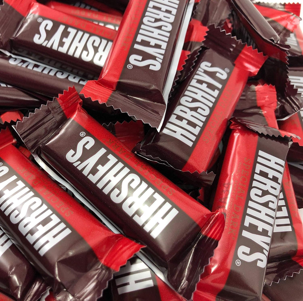 HERSHEY'S SPECIAL DARK Chocolate Candy Bars, Snack Size - 0.45 Ounces, Bulk Pack