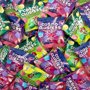 Halloween Crunchy Gummy Candy Mix | 0.5 Ounce Pouch (24 Count) | Sour Fruit and Berry Chewy Star Candy - Crazy Outlet Candy Store