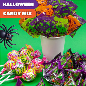 Halloween Candy - 2 Pound Pack (70 Count) - Assorted Candy Variety Pack - Gross Jelly Beans Individual Pouches, Halloween Suckers & Gum Filled Sour Lollipops