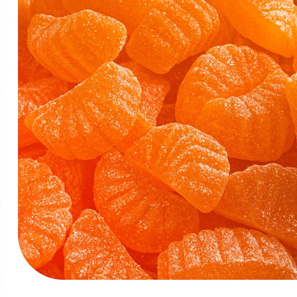 Orange Slices - 2 Pound Bulk Pack (About 65 Count) - Jelly Candy