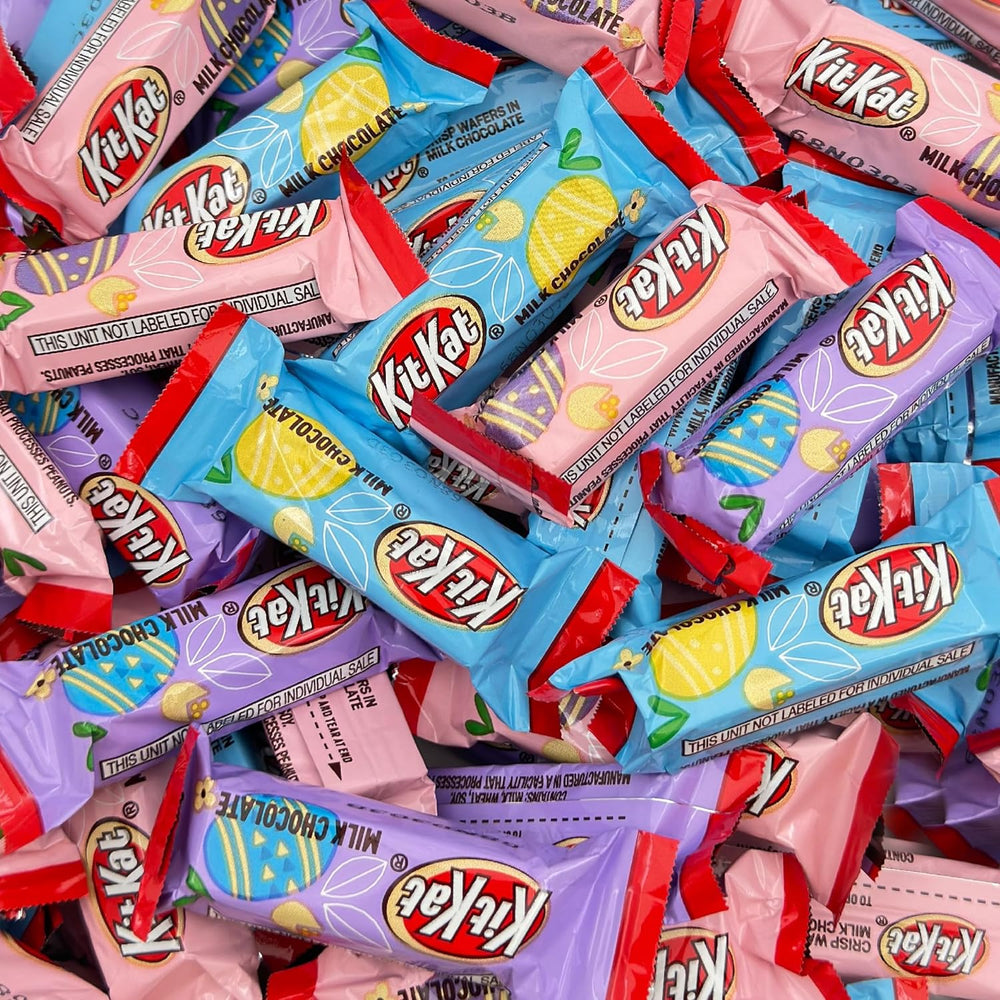KIT KAT Milk Chocolate Miniature Bars, Pastel Colors - Crazy Outlet Candy Store