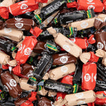 Taffy Candy Mix | 2 Pound Bag | Individually Wrapped Vanilla, Chocolate, Strawberry Caramels and Coffee Chews - Crazy Outlet Candy Store
