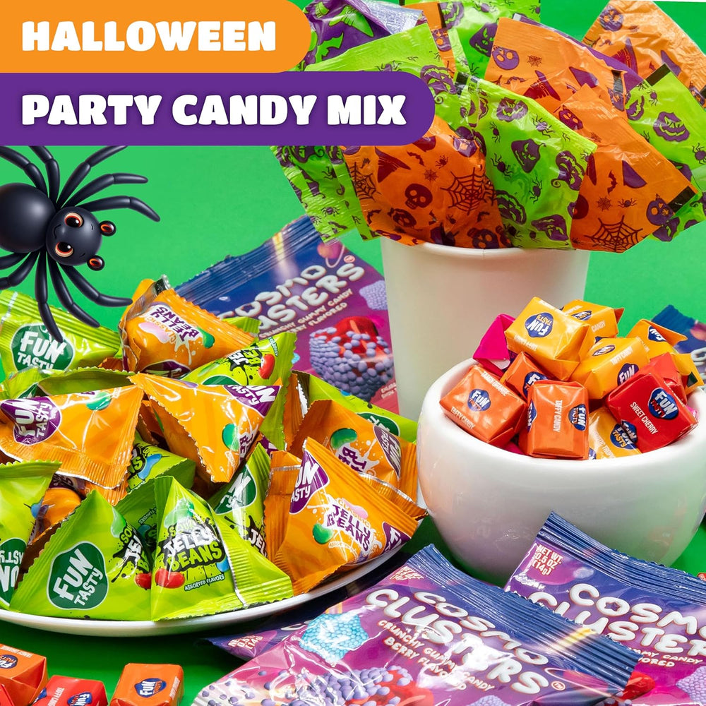 Halloween Candy Bulk 3-Pound Bag - Party Mix | Trick or Treat Candy Variety Pack - Individually Wrapped Candies for Goody Bags - Crazy Outlet Candy Store