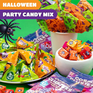 Halloween Candy Bulk 3-Pound Bag - Party Mix | Trick or Treat Candy Variety Pack - Individually Wrapped Candies for Goody Bags - Crazy Outlet Candy Store