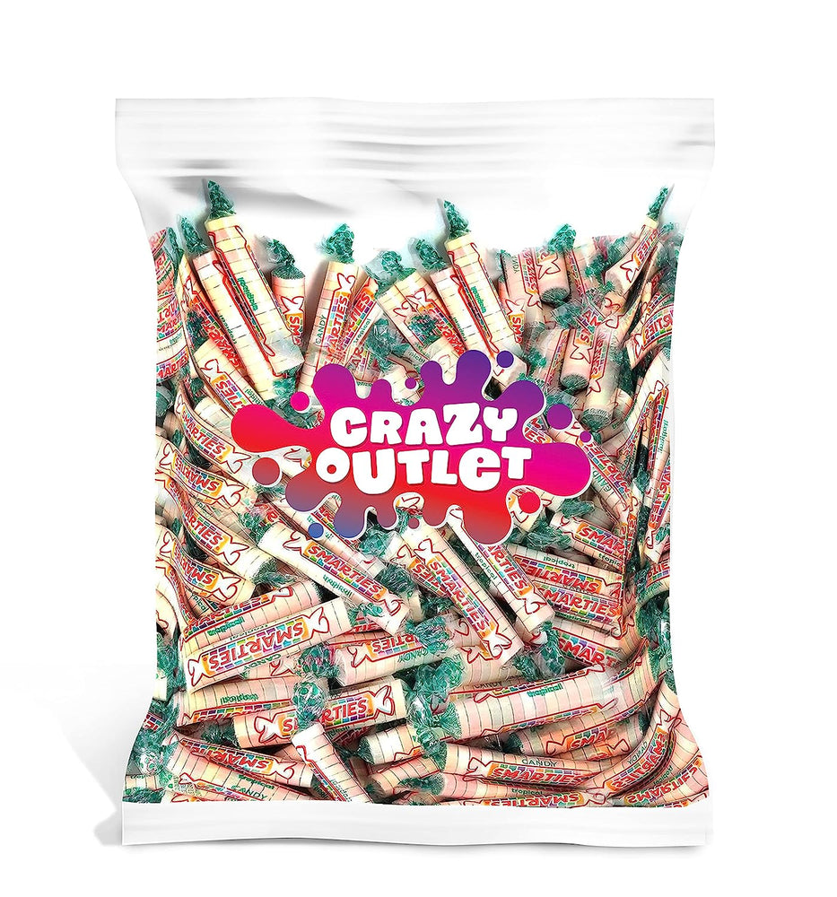 Smarties Tropical Rolls Vegan, Gluten Free Candy, Bulk Pack, 2 Lbs - Crazy Outlet Candy Store