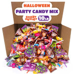 Halloween Candy Bulk 10-Pound Box | Party Mix | Popping Rocks, Lollipops, Taffies, Gum | Trick or Treat Candy Variety Pack - Crazy Outlet Candy Store