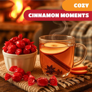 Hard Candy Cinnamon Flavor | 2 Pound Bulk Pack | Individually Wrapped Old-Fashioned Sweets