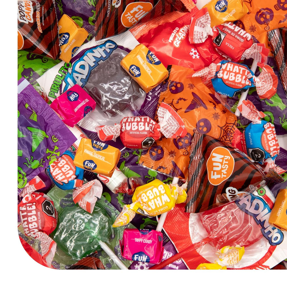 Halloween Candy Bulk 10-Pound Box | Party Mix | Popping Rocks, Lollipops, Taffies, Gum | Trick or Treat Candy Variety Pack - Crazy Outlet Candy Store