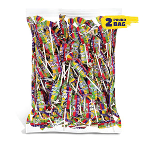 Halloween Candy - TUENI Multiflavored Fruit Chew Pops, Bulk Pack 2 Pounds