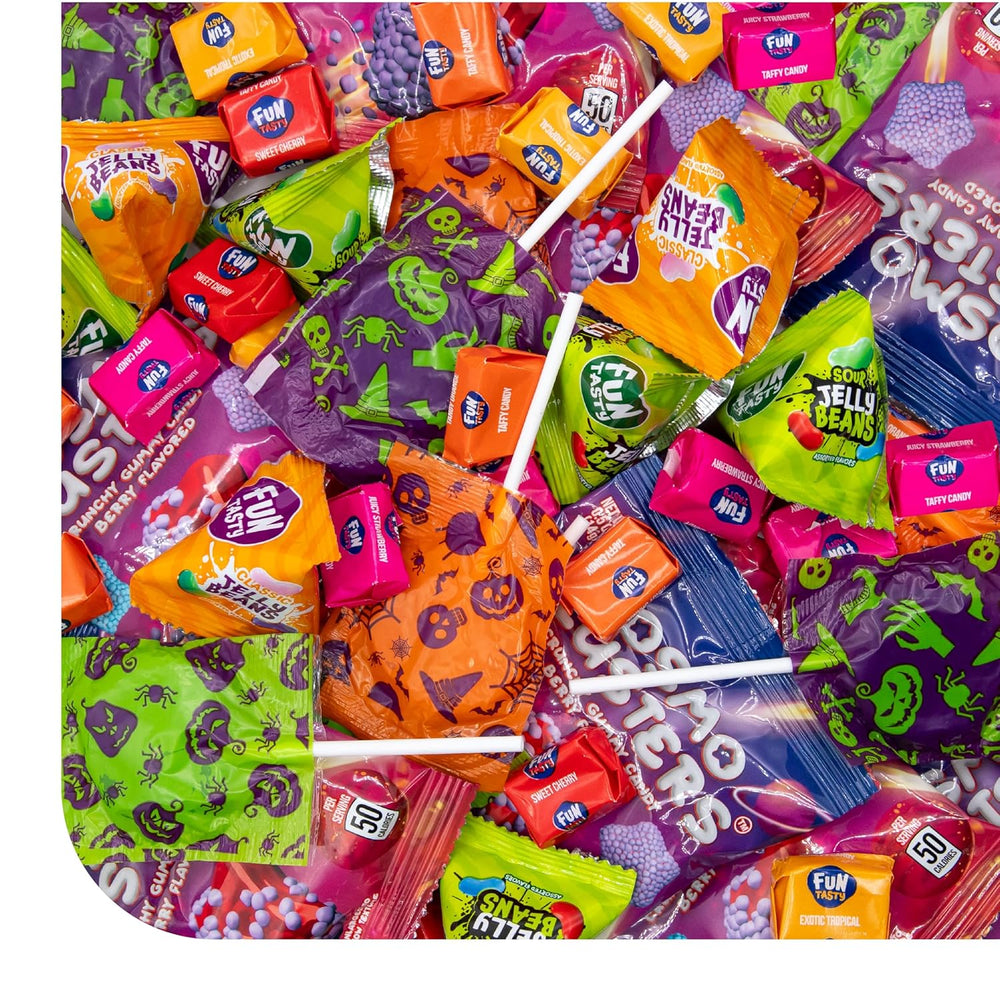 Halloween Candy Bulk 3-Pound Bag - Party Mix | Trick or Treat Candy Variety Pack - Individually Wrapped Candies for Goody Bags - Crazy Outlet Candy Store