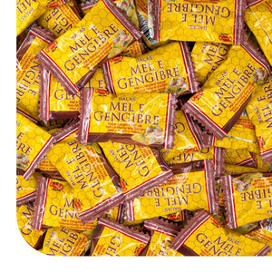 Honey Ginger Hard Candy | 2 Pound Bulk Pack | Individually Wrapped - Crazy Outlet Candy Store