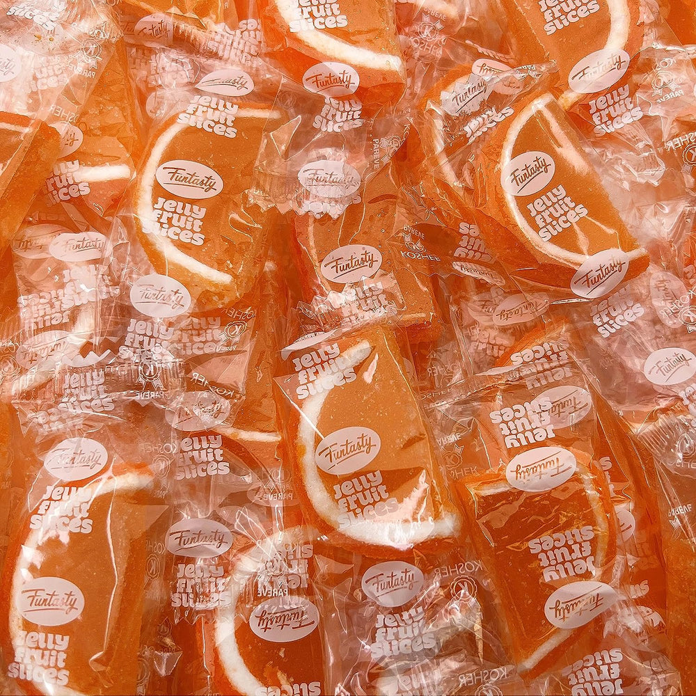 Orange Slices Jelly Candy, Individually Wrapped, Bulk Pack 2 Pounds