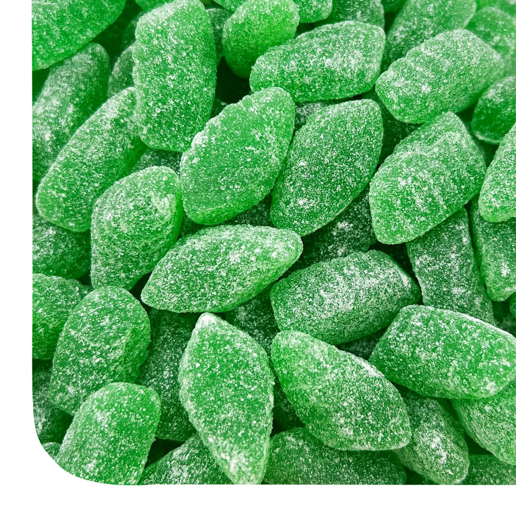 Spearmint Leaves | 2 Pound Pack | Jelly Candy – Crazy Outlet Candy