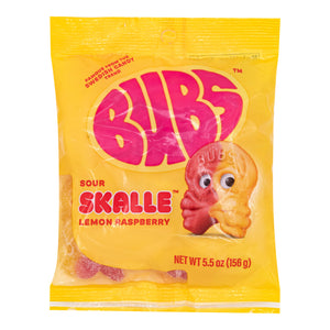 BUBS Sour Skalle Lemon Raspberry – 3 Pack (5.5 oz Each)