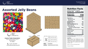 Assorted Jelly Beans Candy – Bulk 22 lb Case | 96 Cases per Pallet | Wholesale Jelly Bean Candy - Crazy Outlet Candy Store