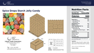 Bulk Spice Drops – 22 lb Starch Jelly Candy Case | 96 Cases | Wholesale Classic Spiced Candy