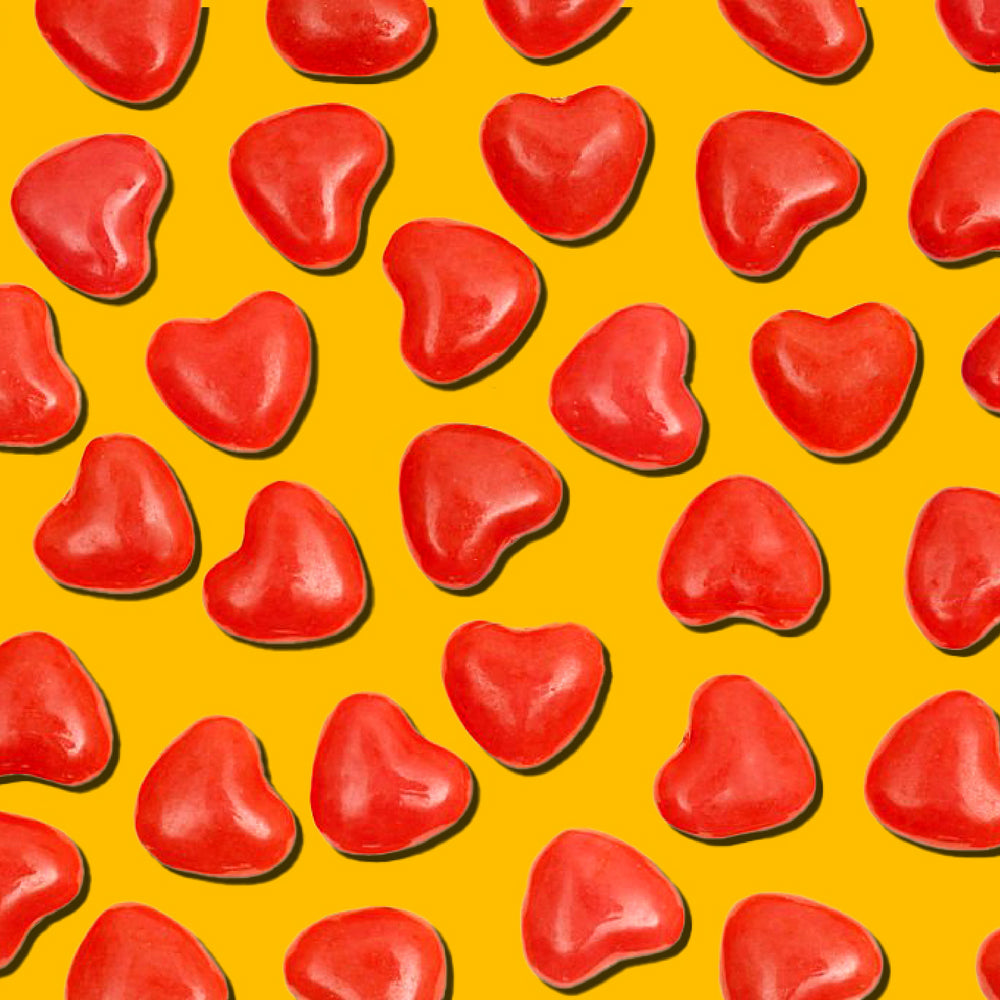 Heart-Shaped Cinnamon Hard Candy (2-Pound Pack)