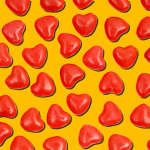 Heart-Shaped Cinnamon Hard Candy (2-Pound Pack)