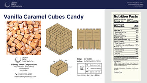 Vanilla Caramel Candy – Bulk 30 lb Case | 50-Case Pallet | Wholesale Soft Caramels - Crazy Outlet Candy Store