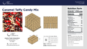 Caramel Taffy Candy Mix – Bulk 30 lb Case | 50-Case Pallet | Wholesale Chewy Candy - Crazy Outlet Candy Store