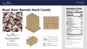Root Beer Barrels Hard Candy – Bulk 30 lb Case | 60-Case Pallet | Wholesale Retro Candy - Crazy Outlet Candy Store