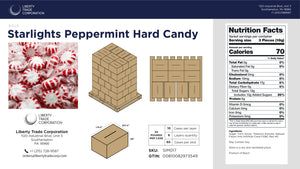 Starlight Peppermint Hard Candy – Bulk 30 lb Case | 60-Case Pallet | Wholesale Mint Candy - Crazy Outlet Candy Store