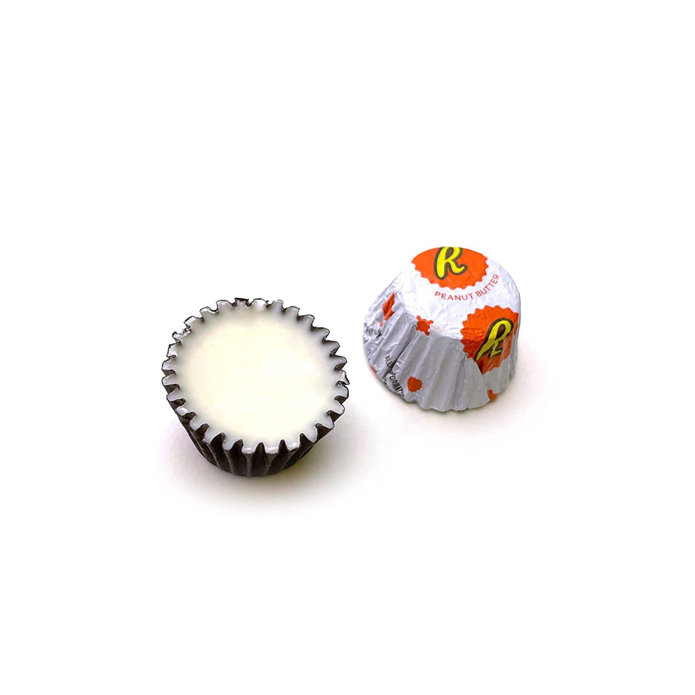 HERSHEY'S REESE'S White Creme Chocolate Peanut Butter Miniature Cups Candy, Bulk Pack 2 Lbs